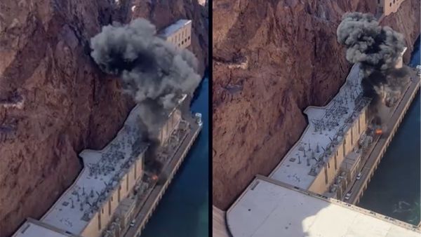Hoover Dam. (Twitter/ video screenshot) Hoover Dam