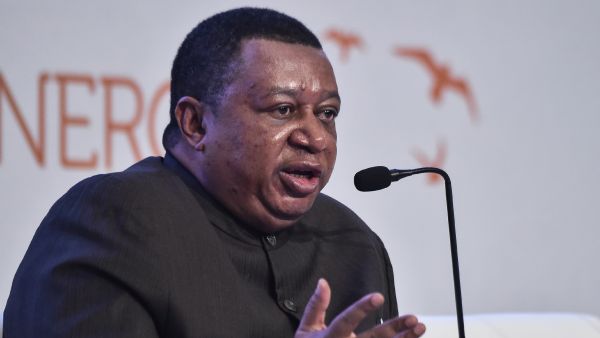 OPEC Secretary General Mohammad Barkindo speaks on July 12, 2017 at the IEA- OPEC dialogue session during the 22nd World Petroleum Congress in Istanbul. (Photo by OZAN KOSE / AFP) OPEC Secretary General