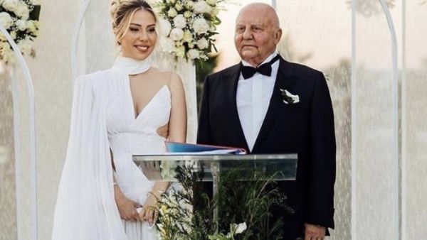 رجل الأعمال التركي لوسيان أركاس يتزوج من فتاة تصغره بـ 42 عامًا