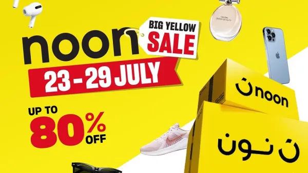 Noon.com Big Yellow Sale: Huge Deals and Price Drops of up to 80%