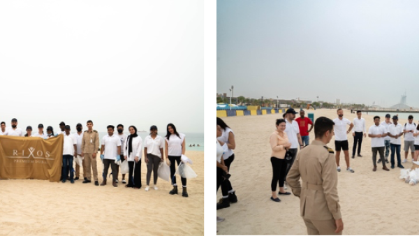 Rixos Premium Dubai in Partnership with Dubai Municipality Clean up Kite Beach