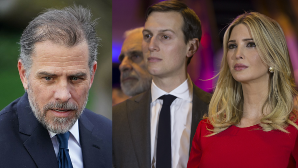 Hunter Biden (left) Jared Kushner and Ivanka Trump (right).  (Shutterstock - Edited by Albawaba) Hunter Biden or Jared and Ivanka Trump? Who’s Made More Money?