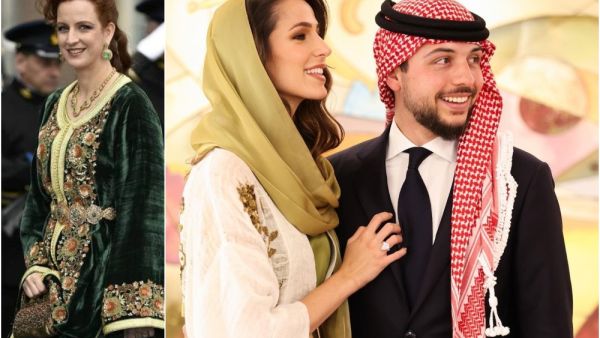 الأمير الحسين بن عبدالله وخطيبته الآنسة رجوة - الأميرة للا سلمى