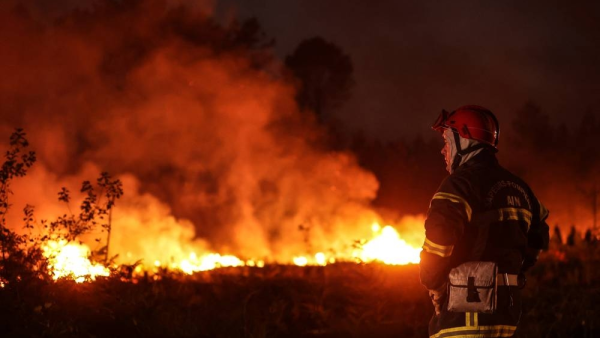 Raging fire in Spain 