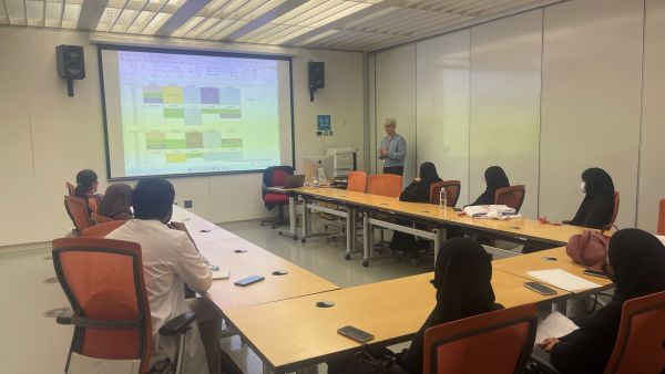During the event New WCM-Q Program Teaches Young Qatari Scientists Key Lab Skills