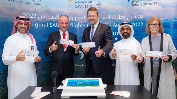 الخطوط السعودية تُدشن أولى وجهاتها المباشرة بين الرياض وزيورخ
