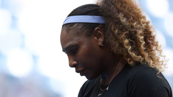 Serena Williams of United States in a practice session during previews for the 2022 US Open tennis at USTA Billie Jean King National Tennis Center on August 27, 2022 in the Flushing neighborhood of the Queens borough of New York City. Julian Finney/Getty Images/AFP (Photo by JULIAN FINNEY / GETTY IMAGES NORTH AMERICA / Getty Images via AFP)