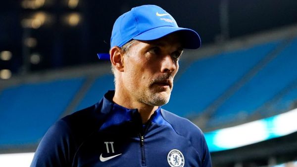 Thomas Tuchel, Manager of Chelsea looks on after the Pre-Season Friendly match between Chelsea FC and Charlotte FC at Bank of America Stadium on July 20, 2022 in Charlotte, North Carolina. Jacob Kupferman/Getty Images/AFP (Photo by Jacob Kupferman / GETTY IMAGES NORTH AMERICA / Getty Images via AFP)