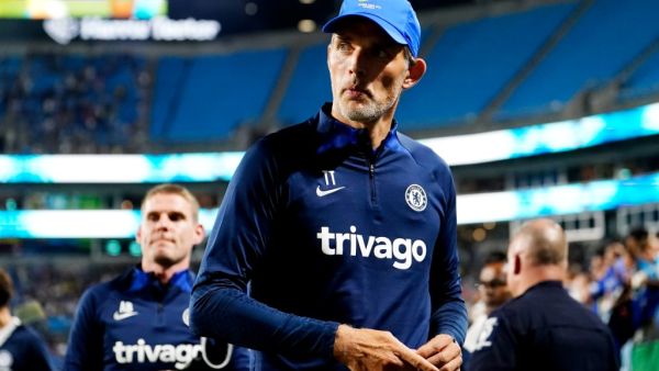 Thomas Tuchel, Manager of Chelsea looks on after the Pre-Season Friendly match between Chelsea FC and Charlotte FC at Bank of America Stadium on July 20, 2022 in Charlotte, North Carolina. Jacob Kupferman/Getty Images/AFP (Photo by Jacob Kupferman / GETTY IMAGES NORTH AMERICA / Getty Images via AFP)