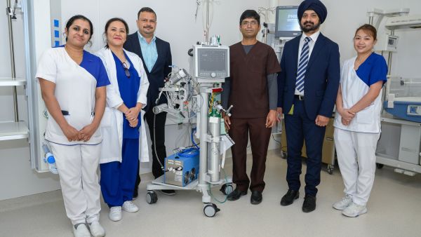 Burjeel Medical City medical team with the newly launched ECMO Life Support System  Burjeel Medical City Launches ECMO Life Support System for Pediatric Patients