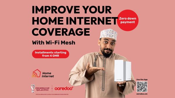 أن باقات تقنية الجيل الخامس 5G والرابع 4G وفايبر تواصل تلبية مختلف المتطلبات والاحتياجات بقيمة تنافسية تتناسب مع مختلف الإمكانيات. Ooredoo تعزز من إمكانات شبكة الواي فاي لديها من خلال تقنية Mesh المتطورة