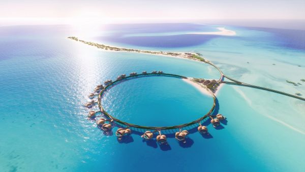 Rendering of Nujuma, a Ritz-Carlton Reserve. Marriott International Set To Expand Its Middle East Footprint With the Anticipated Addition of Over 20 Properties Across the Gulf Countries by the End of 2023