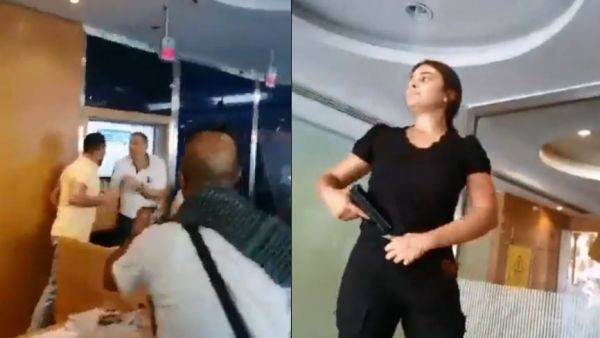 the Lebanese woman, who is yet to be identified nor any of her gang, has took $20,000. (Video screenshot/Twitter ) Lebanese gang