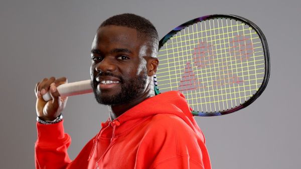 Frances Tiafoe poses during a portrait session on September 14, 2022 in New York City. Elsa/Getty Images/AFP (Photo by ELSA / GETTY IMAGES NORTH AMERICA / Getty Images via AFP)