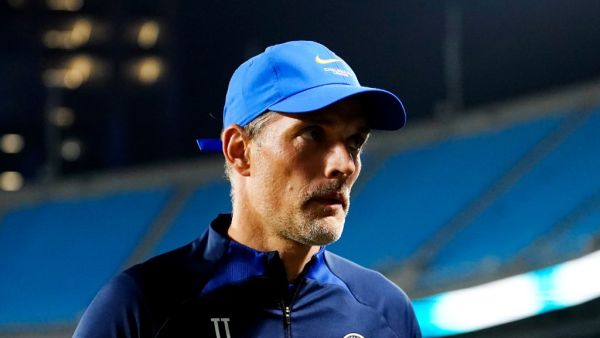 Thomas Tuchel, Manager of Chelsea looks on after the Pre-Season Friendly match between Chelsea FC and Charlotte FC at Bank of America Stadium on July 20, 2022 in Charlotte, North Carolina. Jacob Kupferman/Getty Images/AFP (Photo by Jacob Kupferman / GETTY IMAGES NORTH AMERICA / Getty Images via AFP)