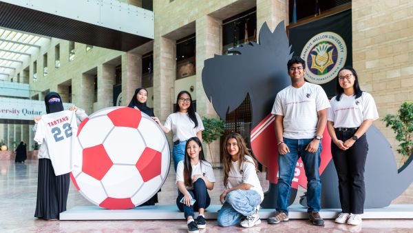 During the event CMU-Q World Cup volunteers give back to Qatar