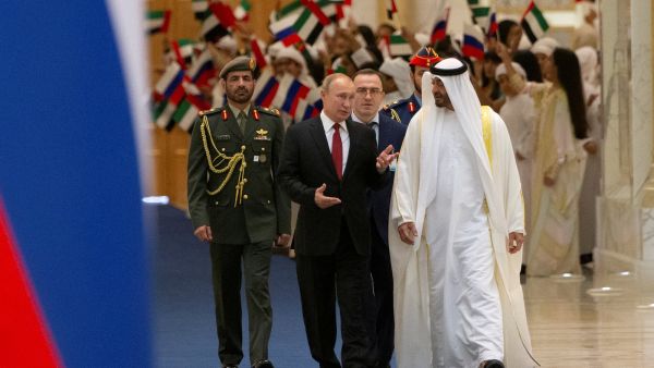 الشيخ محمد بن زايد - الرئيس الروسي فلاديمير بوتين