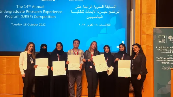 CMU-Q alumnae win QNRF research competition