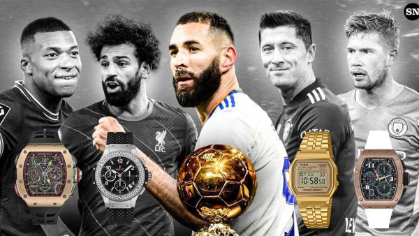 ساعات اللاعبين في حفل الكرة الذهبية 2022