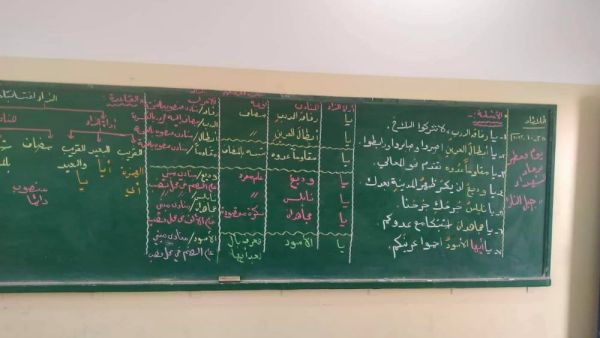 معلم بغزة ينفذ درسه بأجندة وطنية عنوانها عرين الأسود في نابلس.
