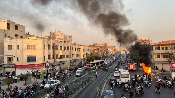 جانب من الاحتجاجات في ايران