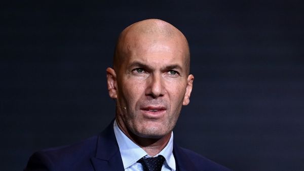 French former forward football player Zinedine Zidane looks on during the 2022 Ballon d'Or France Football award ceremony at the Theatre du Chatelet in Paris on October 17, 2022. (Photo by FRANCK FIFE and FRANCK FIFE / AFP)