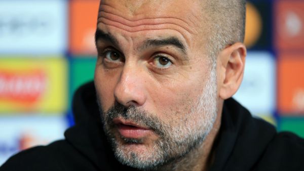 Manchester City's Spanish manager Pep Guardiola attends a press conference at the Etihad Stadium in Manchester, north west England on November 1, 2022, on the eve of their UEFA Champions League group G football match against Sevilla. (Photo by Lindsey Parnaby / AFP)