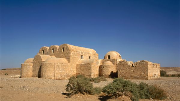 Amra desert castle built in the 8th century 