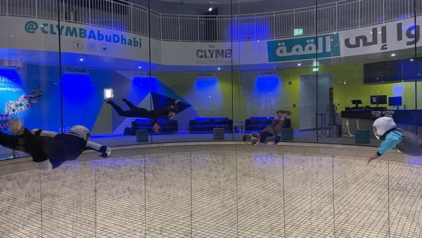 CLYMB Abu Dhabi X Red Bull. CLYMB Abu Dhabi celebrates three years of ultimate indoor adventures with an exceptional flight show by Red Bull athletes