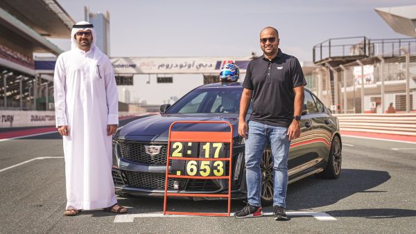 During the event Cadillac CT5-V Blackwing breaks record for Fastest Production Sedan Car at the Dubai Autodrome GP Circuit