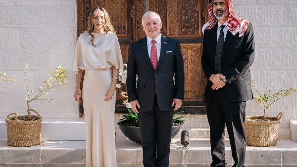 الملك عبدالله في حفل عقد قران الامير غازي بن محمد والأميرة مريم 