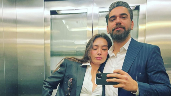 Neslihan Atagül and Kadir Doğulu sleep in a grave