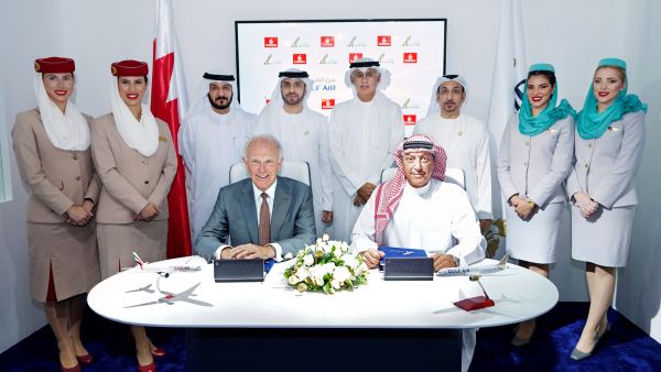 During the event Emirates and Gulf Air Launch Codeshare Partnership