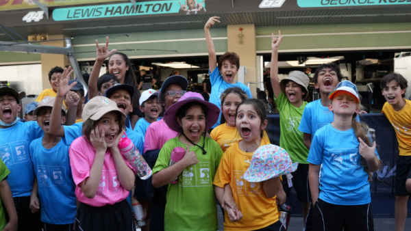 During the event ADNOC Yas in Schools Students Visit the Pit Lane as #ABUDHABIGP Weekend Gets Underway