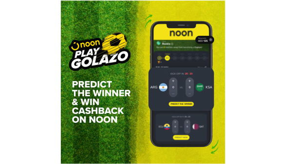 Noon.com introduces 'Golazo,' the region's first cashback football prediction game