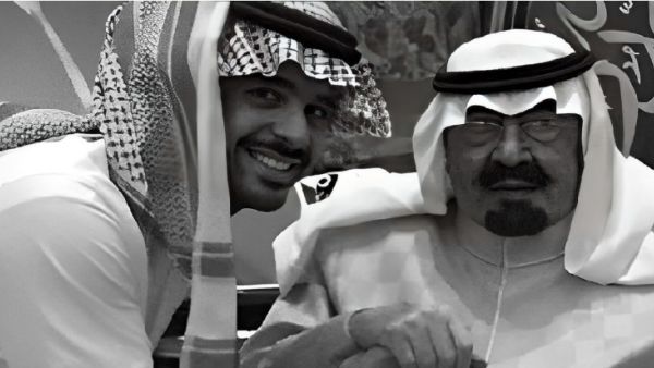 الأمير فهد مع جده الملك عبد الله بن عبد العزيز