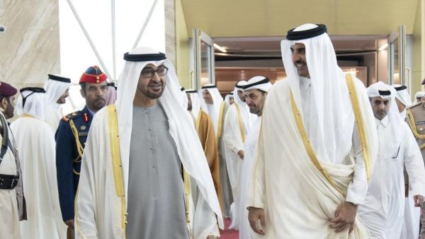 ابن زايد في الدوحة لاول مرة 