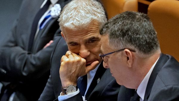 Lapid (L) Gideon Saar 