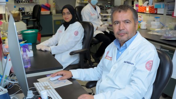 Dr Nayef Mazloum, Dr. Aisha Madani, and Dr. Yasser Majeed, whose research was published in The British Journal of Pharmacology. WCM-Q researchers discover mechanisms driving inflammation in obesity, cancer and type 2 diabetes