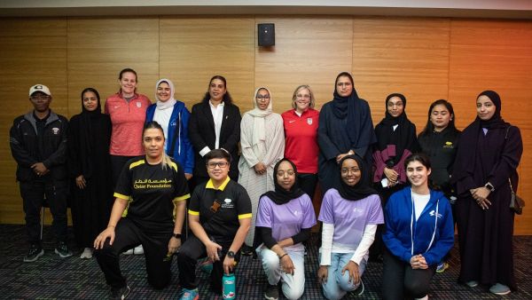During the event QF’s Girls’ Ability Friendly Team Meets U.S. Soccer Team Representatives