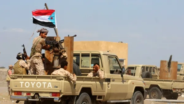 عناصر من قوات المجلس الانتقالي في اليمن