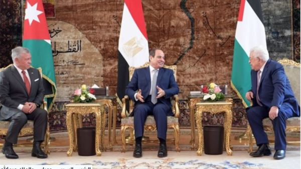 قمة مصرية اردنية فلسطينية- ارشيف عن صحيفة الدستور المصرية