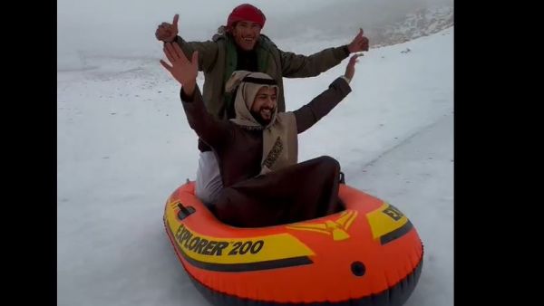 الثلوج تغطي جنوب الاردن