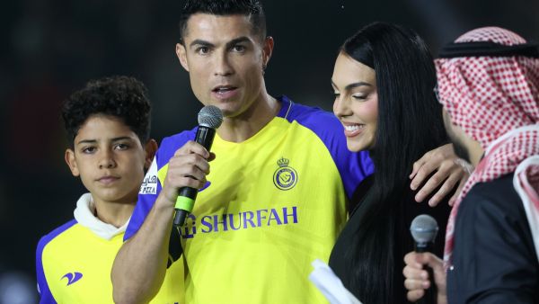 Ronaldo and family in Riyadh Winter Wonderland
