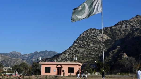 In this photograph taken on January 4, 2023, a general view of the Darra Adam Khel Library building is pictured in Darra Adamkhel town, some 35 kilometres (20 miles) south of Peshawar.(Photo by Abdul MAJEED / AFP) power outage