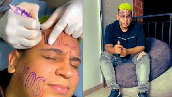 Colombian influencer Maicol Quinonez. (Instagram/ @mike_jambs) Messi tattoo