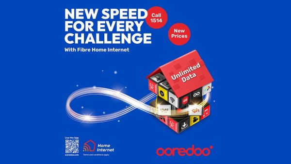Ooredoo تقوم بتحديث باقات خدمة فايبر الإنترنت المنزلي لضمان بقاء عملائها على اتصال دائم