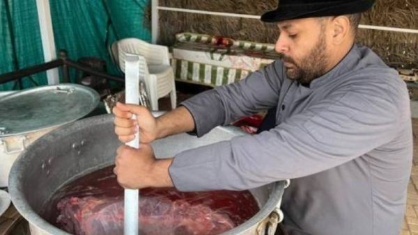 ذبح مهر وطهيه لحمه في السعودية