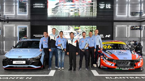During the event Hyundai Motor Celebrates Double Victories in WTCR 2022 with Exhibition and Employee Events