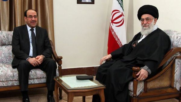 نوري المالكي مع خامنئي- صورة ارشيفية